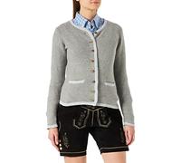 Stockerpoint Damen Jacke Caro Strickjacke, grau-hellblau, 40