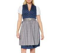 Stockerpoint Damen Dirndl Amalie2 Kleid für besondere Anlässe, dunkelblau-grau, 44