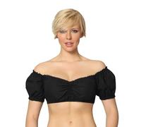 Stockerpoint Damen Georgette Dirndlbluse, schwarz, 34