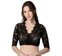 Stockerpoint Dirndlbluse Alaya | Damen Bluse mit Spitze & V-Ausschnitt I Bequem & pflegeleicht I Perfekt für Trachten & Festlichkeiten