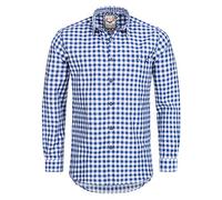 Stockerpoint Herren,Damen, Langarm, Trachtenhemd OC-Franzl, Blau, XL