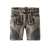 Stockerpoint Herren Finstawoid Trachtenlederhose, rauch vintage schwarz, 50