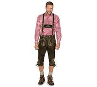 Stockerpoint Herren Latz Lederhose Hose Justin3, Gr. 44, Braun (Bison)