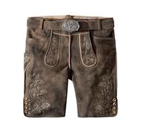 Stockerpoint Herren Bastian Trachtenlederhose, Kiesel gespeckt, 48