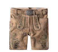 Stockerpoint Herren Lederhose Girgl I Größe 44-60 I Bequeme Trachtenhose in edler Hirschoptik inkl. Gürtel I Aus 100% hochwertigem Wildbockleder I Perfekt für Trachten & Festlichkeiten