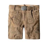 Stockerpoint Herren Lederhose Hausstein I Größe 46-60 I Bequeme Trachtenhose in authentischer Optik inkl. Gürtel I Aus 100% hochwertigem Bio-Wildbockleder I Perfekt für Trachten & Festlichkeiten