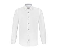 Stockerpoint Herren Peter Trachtenhemd, Weiss blau, 2XL