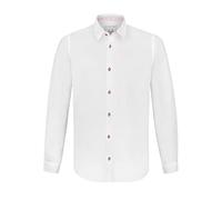 Stockerpoint Herren Peter Trachtenhemd, Weiss rot, XL