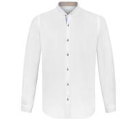 Stockerpoint Herren Raffa Trachtenhemd, Weiss blau, L