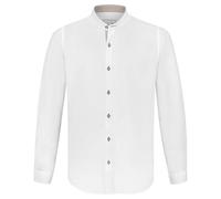 Stockerpoint Herren Raffa Trachtenhemd, Weiss grün, M