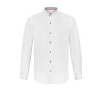 Stockerpoint Herren Reno Trachtenhemd, Weiss grün, M