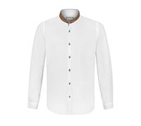 Stockerpoint Herren Trachtenhemd, Weiss blau, 2XL