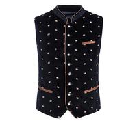 Stockerpoint Calzado Herren Trachtenweste, Schwarz, 54