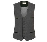 Stockerpoint Herren Trachtenweste Salerio I Größen 44-56 I Traditionelle & hochwertige Weste mit verstellbarem Riegel I Perfekt für Trachten & Festlichkeiten