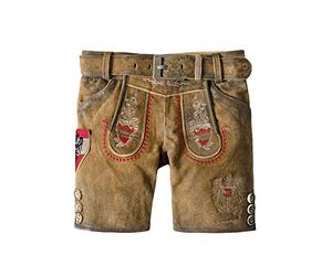 Stockerpoint Jungen Hose Austria jr. Lederhose, per Pack Mehrfarbig (hanf gespeckt hanf gespeckt), 110/116 (Herstellergröße: 110-116)