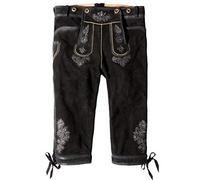 Stockerpoint Justin4 Herren Trachtenlederhose, Schwarz Gespeckt, 44