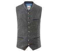 Stockerpoint Herren Weste Sirius Trachtenweste, Grau (Grau-Dunkelblau Grau-Dunkelblau), Medium (Herstellergröße: 50)