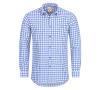 Stockerpoint Trachtenhemd OC-Franzl | kariert | modern Fit Hellblau S