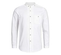 Stockerpoint Trachtenhemd OC-Fredi | Weiss mit Stehkragen| Regular Fit XL