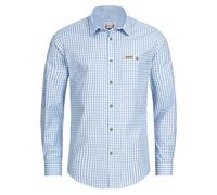 Stockerpoint Trachtenhemd OC-Martl | kariert | Comfort Fit XXL Hellblau