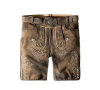 Stockerpoint Herren Logan Trachtenlederhose, Altbraun Gespeckt, 54 EU
