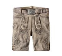 Stockerpoint Trachtenlederhose Logan hellgrau gespeckt, 56