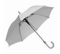 Stockschirm Ø103cm Damen, Herren Aluminiumstock 87cm - Automatik Regenschirm - Fiberglasspeichen perlgrau Wabenstruktur