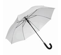 Stockschirm Automatik Ø119 cm - Großer Golf-Regenschirm Weiß für Damen & Herren