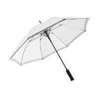 Stockschirm Sturmfest Groß – Automatik Regenschirm für Herren und Damen, Windsicher mit Fiberglasspeichen, Ø 105 / 83 cm, RPET Bezug Weiß