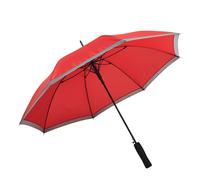 Stockschirm Sturmfest Groß – Automatik Regenschirm für Herren und Damen, Windsicher mit Fiberglasspeichen, Ø 105 / 83 cm, RPET Bezug Rot