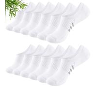 Stoeury Bambus Sneaker Socken Damen 35-38 39-42, Füßlinge Damen Unsichtbare Anti-Schweiß Rutschfest, Atmungsaktive Kurzsocken, Sportsocken Laufsocken für Damens