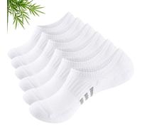 Stoeury Bambus Sneaker Socken Damen 35-38 39-42, Füßlinge Damen Unsichtbare Anti-Schweiß Rutschfest, Atmungsaktive Kurzsocken, Sportsocken Laufsocken für Damens