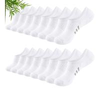 Stoeury Bambus Sneaker Socken Damen 35-38 39-42, Füßlinge Damen Unsichtbare Anti-Schweiß Rutschfest, Atmungsaktive Kurzsocken, Sportsocken Laufsocken für Damens
