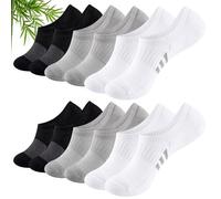 Stoeury Bambus Sneaker Socken Damen 35-38 39-42, Füßlinge Damen Unsichtbare Anti-Schweiß Rutschfest, Atmungsaktive Kurzsocken, Sportsocken Laufsocken für Damens
