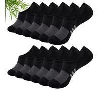 Stoeury Bambus Sneaker Socken Damen 35-38 39-42, Füßlinge Damen Unsichtbare Anti-Schweiß Rutschfest, Atmungsaktive Kurzsocken, Sportsocken Laufsocken für Damens