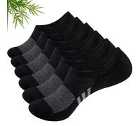 Stoeury Bambus Sneaker Socken Damen 35-38 39-42, Füßlinge Damen Unsichtbare Anti-Schweiß Rutschfest, Atmungsaktive Kurzsocken, Sportsocken Laufsocken für Damens