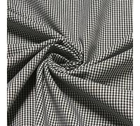 Stoff am Stück Stoff Baumwolle Vichy Karo klein schwarz weiß 1,5 mm Vichykaro Swafing Canstein