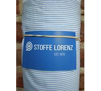 Stoff - Batist Streifendessin - Fb. Hellblau Meterware