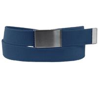 Stoff Gürtel 40mm Breite starkes Band Überlänge! 7 Farben blau, Bundweite 135 = Gesamtlänge 149