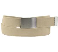 Stoff Gürtel 40mm Breite starkes Band 2 Größen! 11 Farben creme, Bundweite 105 = Gesamtlänge 119