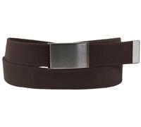 Stoff Gürtel 40mm Breite starkes Band 2 Größen! 11 Farben dunkelbraun, Bundweite 105 = Gesamtlänge 119