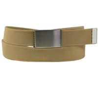 Stoff Gürtel 40mm Breite starkes Band 2 Größen! 11 Farben hellbeige, Bundweite 105 = Gesamtlänge 119