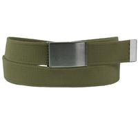 Stoff Gürtel 40mm Breite starkes Band 2 Größen! 11 Farben oliv, Bundweite 135 = Gesamtlänge 149