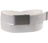 Stoff Gürtel 40mm Breite starkes Band Überlänge! 7 Farben weiss, Bundweite 135 = Gesamtlänge 149