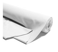 Stoff Meterware Baumwollstoff 0.5 M x 160 cm - Stoffe zum nähen aus reine baumwolle fabric futterstoff dekostoff für patchwork canvas und sewing nähstoff Oeko-Tex 3. Weiß