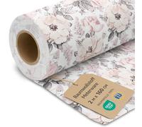 Stoff Meterware Baumwollstoff 2 M x 160 cm - Stoffe zum nähen aus reine baumwolle fabric futterstoff dekostoff für patchwork canvas und sewing nähstoff Oeko-Tex Wilde Rose