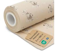 Stoff Meterware Baumwollstoff 2 M x 160 cm - Stoffe zum nähen aus reine baumwolle fabric futterstoff dekostoff für patchwork canvas und sewing nähstoff Oeko-Tex Giraffen