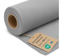 Stoff Meterware Baumwollstoff 5 M x 160 cm - Stoffe zum nähen aus reine baumwolle fabric futterstoff dekostoff für patchwork canvas und sewing nähstoff Oeko-Tex 1. Grau