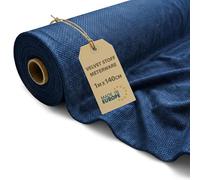 Stoff Meterware Samtstoff 1 M x 140 cm - Stoffe zum Nähen aus Velours Fabric Futterstoff Dekostoff für Patchwork Canvas und sewing Nähstoff Oeko-Tex Marineblau