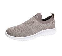 stoff sneaker herren Herren Sommer Sneaker Anti-Rutsch Turnschuhe Mesh Freizeitschuhe Schnürung Slip In Schlupfschuhe Laufschuhe Bequem Sportschuhe Walkingschuhe barfußschuhe wandern Beige 43